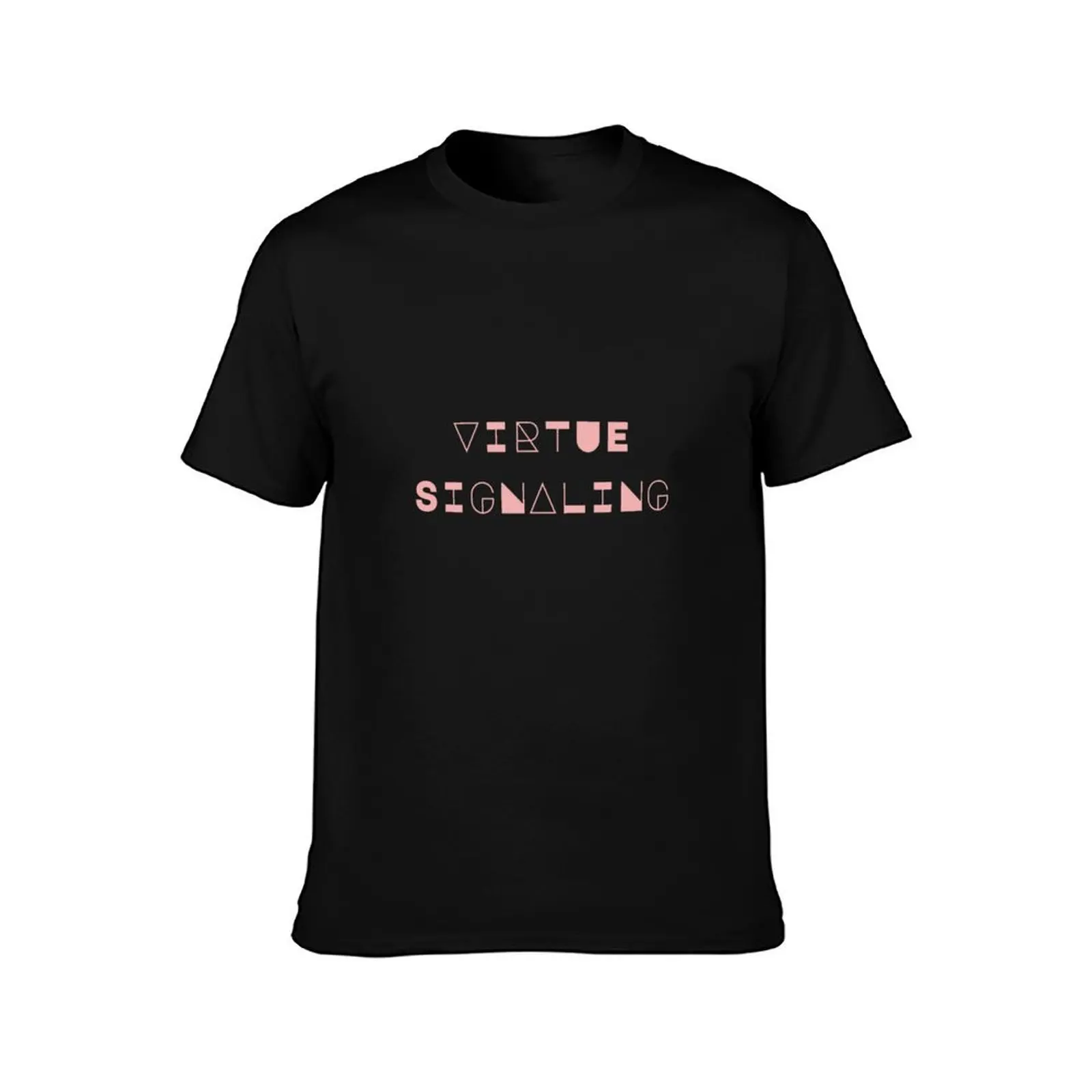 virtue signaling T-Shirt Summer Casual Cotton Tee Oversized Streetwear Tops Vintage Graphic Print Loose Fit Short Sleeve