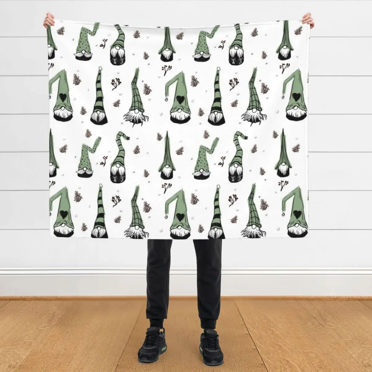 

Gnome buddies Throw Blanket Soft Beds Thins Personalized Gift decorative Blankets