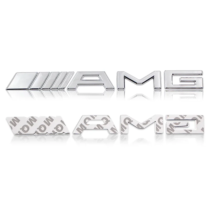 سيارة معدنية ثلاثية الأبعاد شعار الرسالة الخلفية الجذع ملصق لمرسيدس بنز AMG W204 W203 W205 W124 W221 W213 W212 C E S GLE CLC الفئة