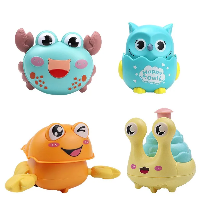 Baby anti-fall plastic inertia toy press small crab small mechanical dragon baby inertia rebound anti-fall toy