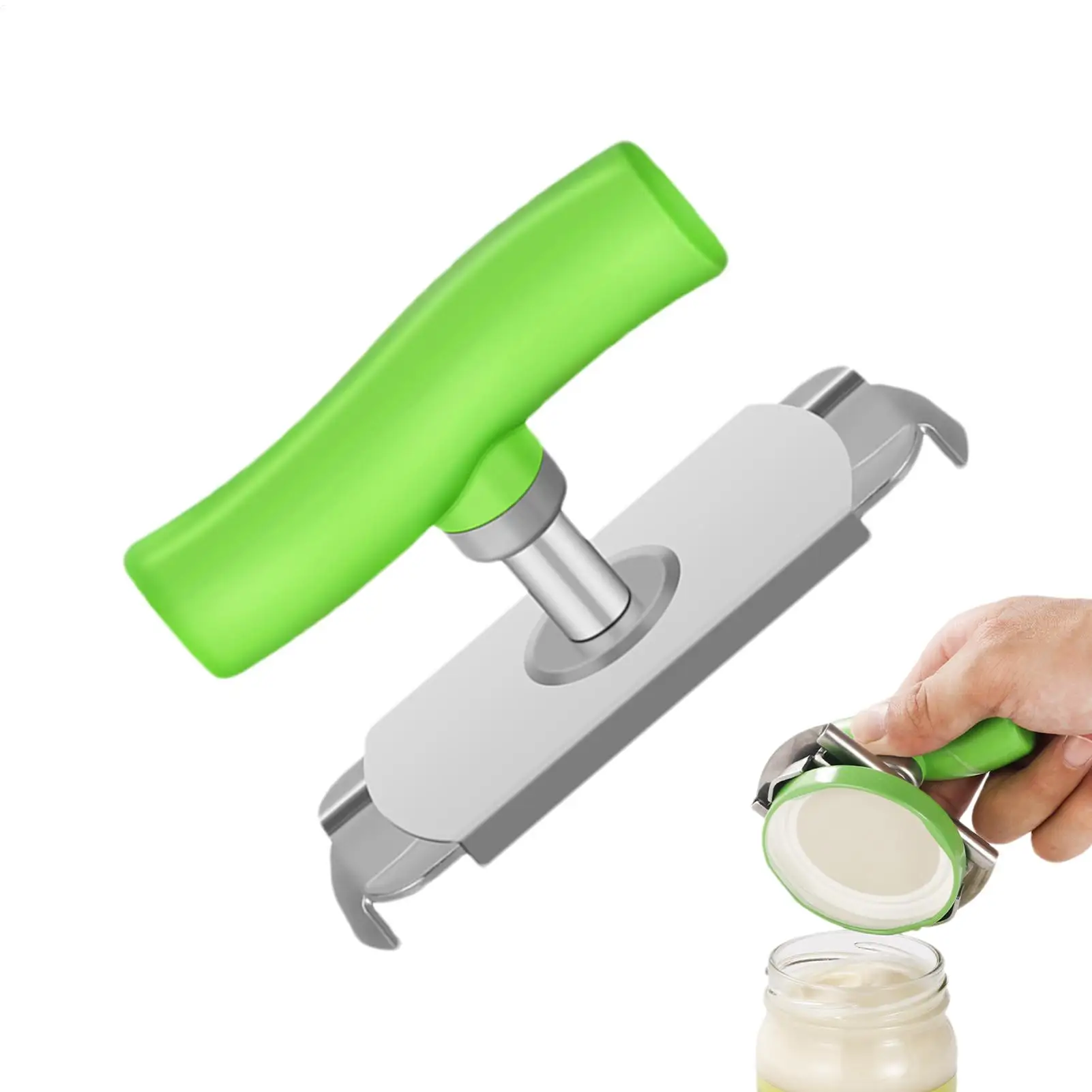 Multi-Function Bottle Cap Opener Stainless Steel Adjustable Lids Off Jar Opener Labor-Saving Screw Can Opener Kitchen Gadget