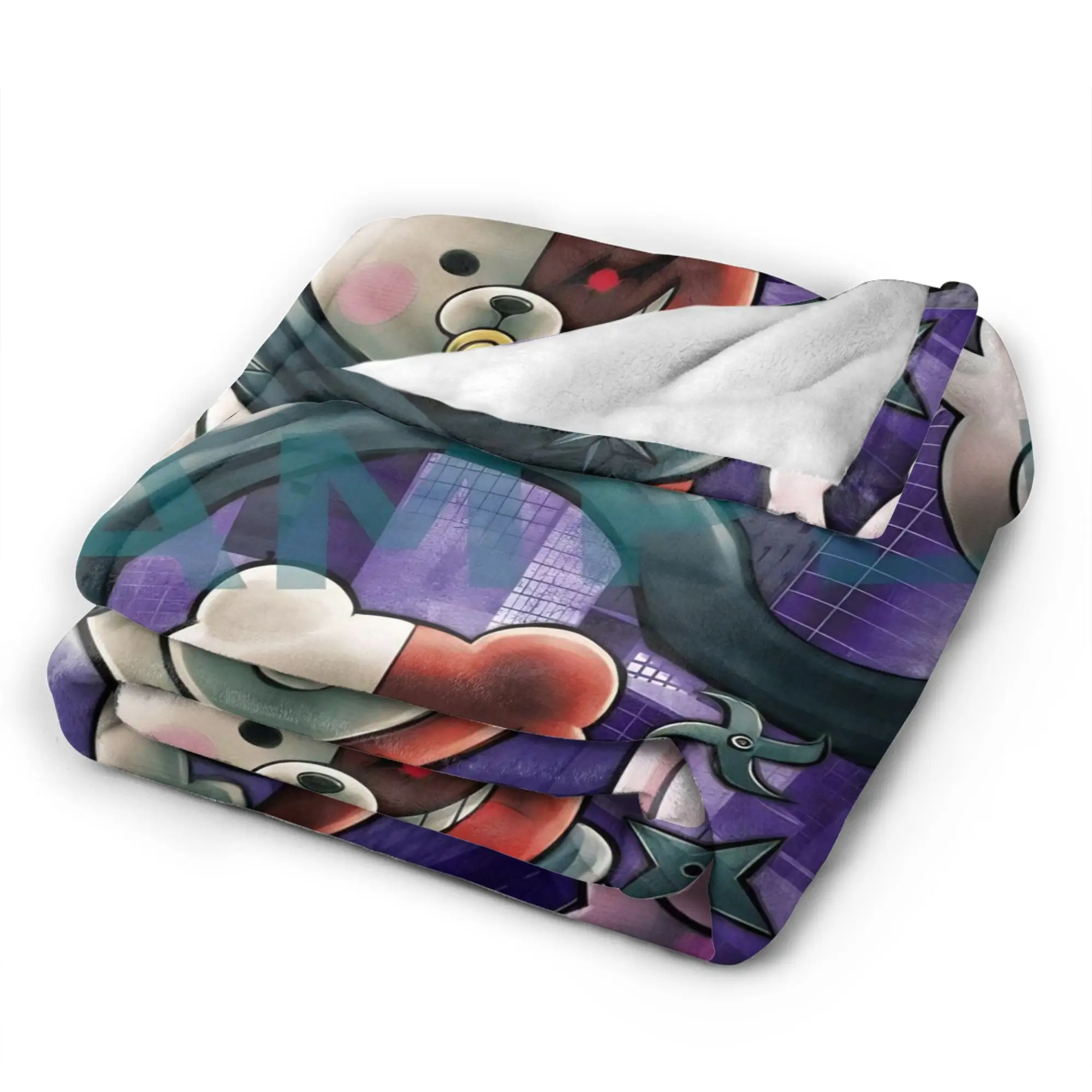 Danganronpa أبطال مجموعة أنيمي لينة بطانية دافئة نزهة أفخم رمي بطانية مريحة ديكور المنزل الفانيلا المفرش غطاء السرير