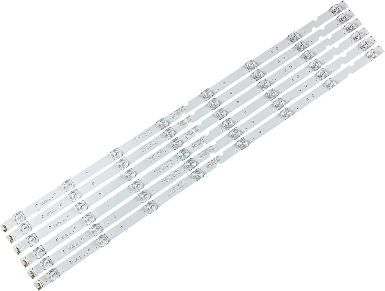 6 Pieces LED Backlight Strips for TCL 65'' TV JL.D65081330-365AS-M_V03 65D6 65S421 65S423 65S425 65HR330M08A1