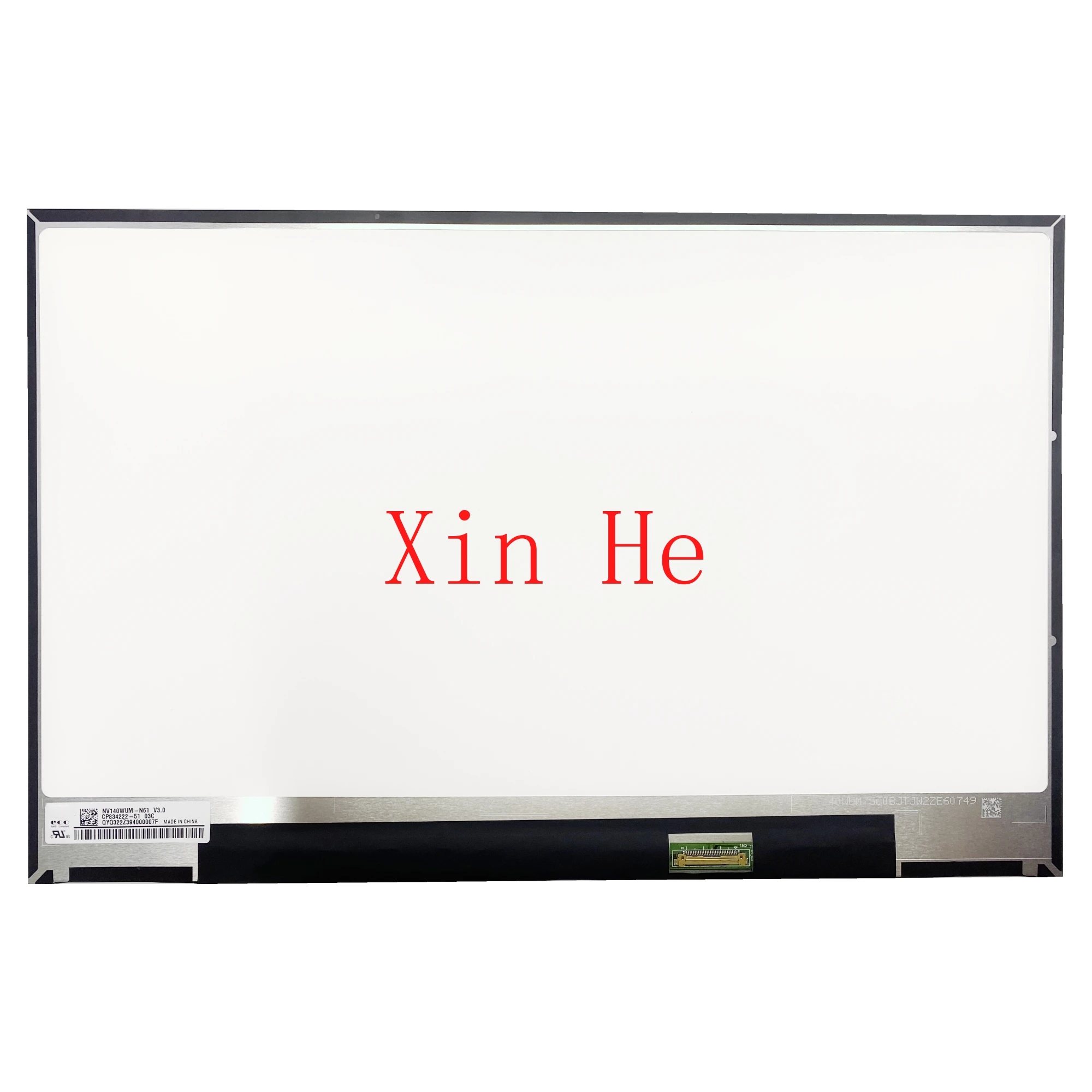 

14.0'' IPS NV140WUM-N61 V3.0 NV140WUM N61 Laptop LCD Screen Display Panel 1920*1200 EDP 30 Pins