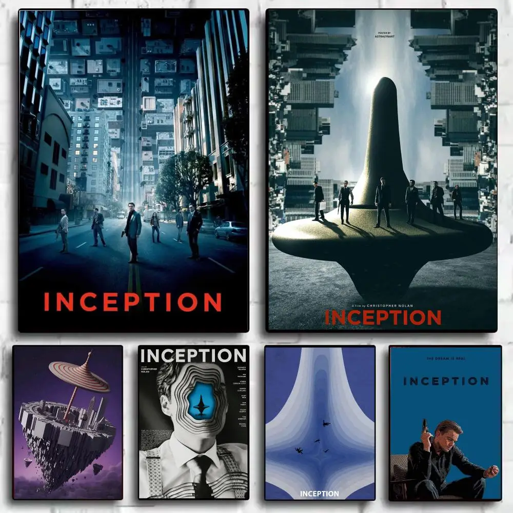 Science Fiction Movie I-Inception Poster Modern  Wall Art Aesthetic Minimalist Bedroom Decor Cafe Home Gift