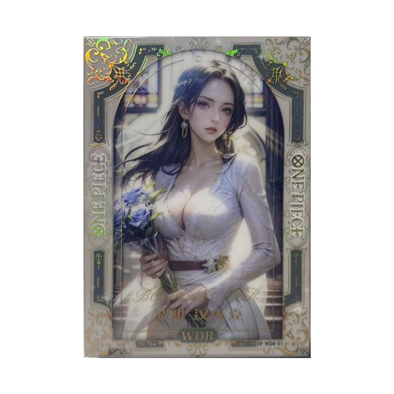 Anime ONE PIECE Rare WDR Refraction Game Cards Rebecca Nami Vivi Robin Yamato Toys for boys Collectible Cards Birthday Present