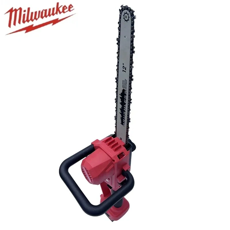 منشار كهربائي من Fit Milwaukee بدون فرش مقاس 12 بوصة مع منشار كهربائي لاسلكي لقطع الأشجار وتسجيل قطع الخشب #3