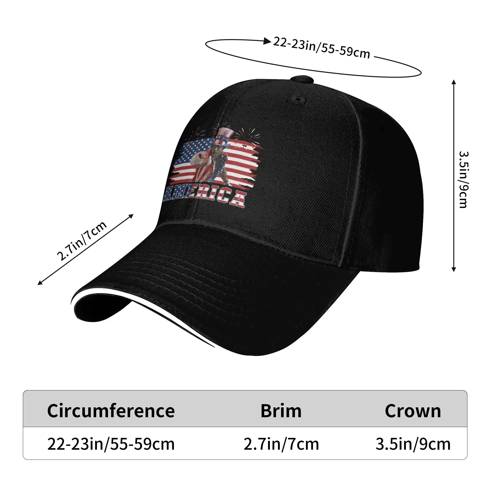 Casual Baseball Cap Apollo Creed America Flag  Outdoor Sport Trucker Hat For Couple High Quality y2k Cute Baseball Caps