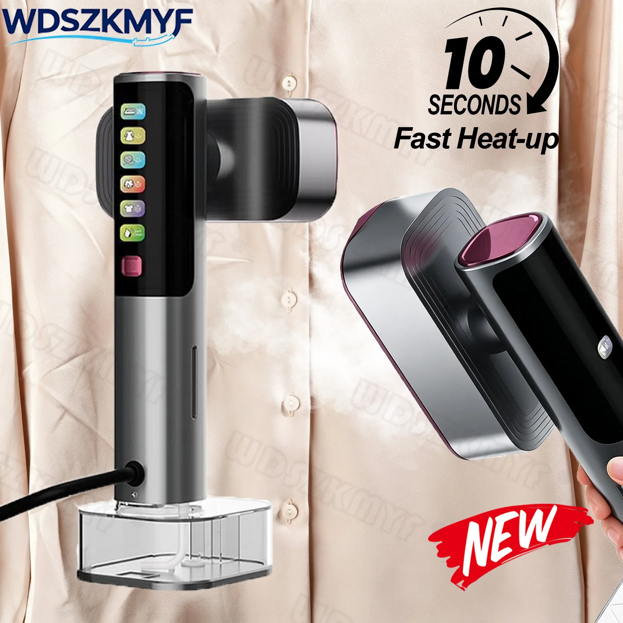 Mini Rotating Steam Iron Handheld Wet And Dry Double Hot Steam Generator Portable Garment Steamer Home Travelling Hanging Iron