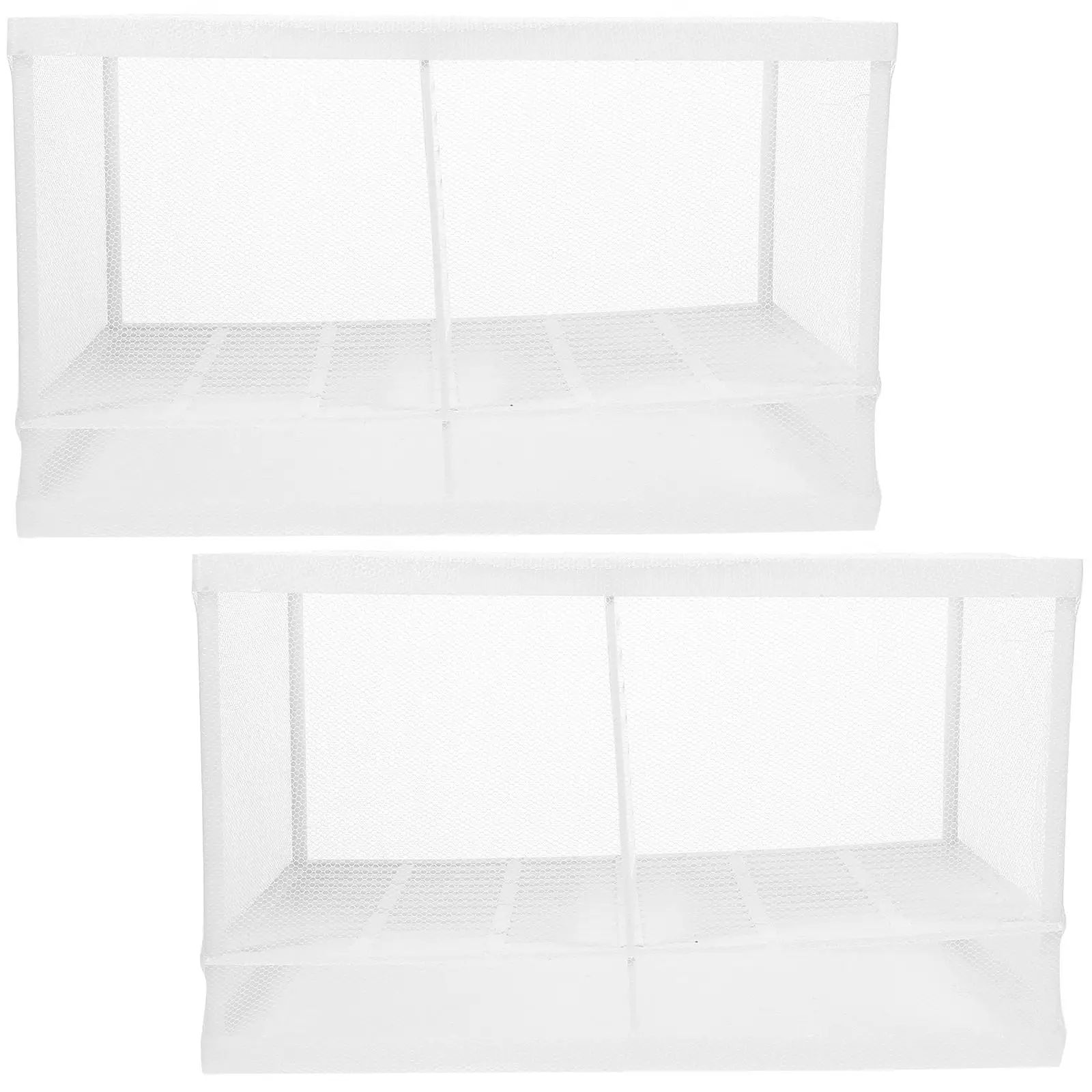 2pcs Aquarium Fish Breeding Box Baby Fish Hatchery Isolation Net Fish Tank Incubator Turtle Habitat Newborn