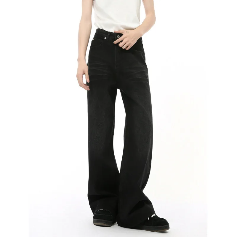 [OIMG] Autumn New Product American Vibe Style Texture Made Old Straight Tube Loose Jeans