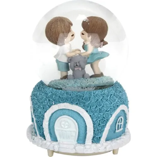 Hediyekanalı First Meeting Romantic Automatic Snow Spray Water Globe Big size Snow Globe