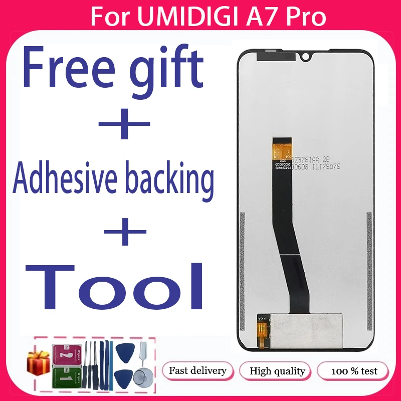 

For UMIDIGI A7 Pro+ LCD Display + Touch Screen+Free adhesive backing+Tool