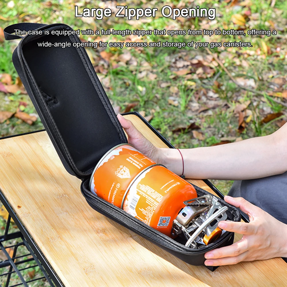Shockproof Hard Shell EVA Bag Case Camping Gas Canister Storage Large Zipper Opening Dual Handles G2/G5 Compatible