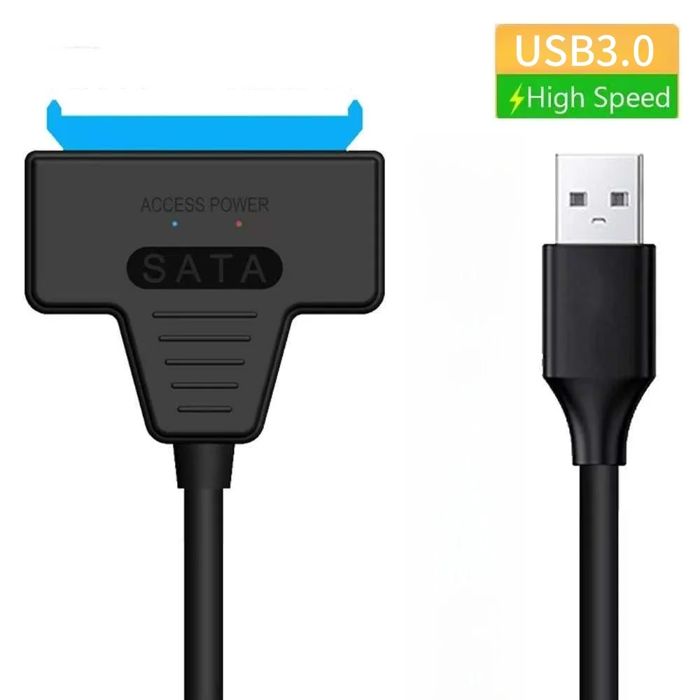 USB 3.0 to SATA Cable USB to SATA III Hard Drive Adapter UP To 6 Gbps for 2.5Inch External SSD HDD Hard Drive 22 Pin Sata III
