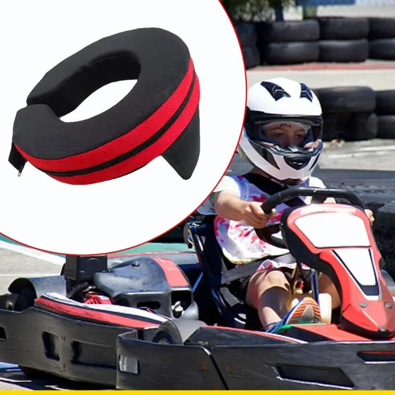 SZCH Adjustable Karting Neck Support With Foam Padding Neck Brace For Enhanced During Competitive Racing