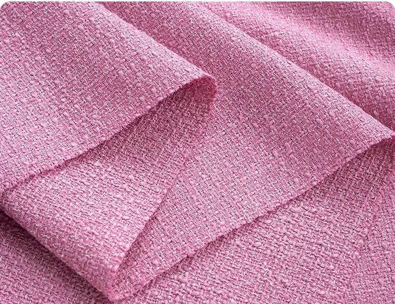 Decorative Patterned Boucle Woolen Tweed Fabric Clothing Skirt Solid Color Shoes Sun Hat Floral Arrangement Bouquet DIY Fabric