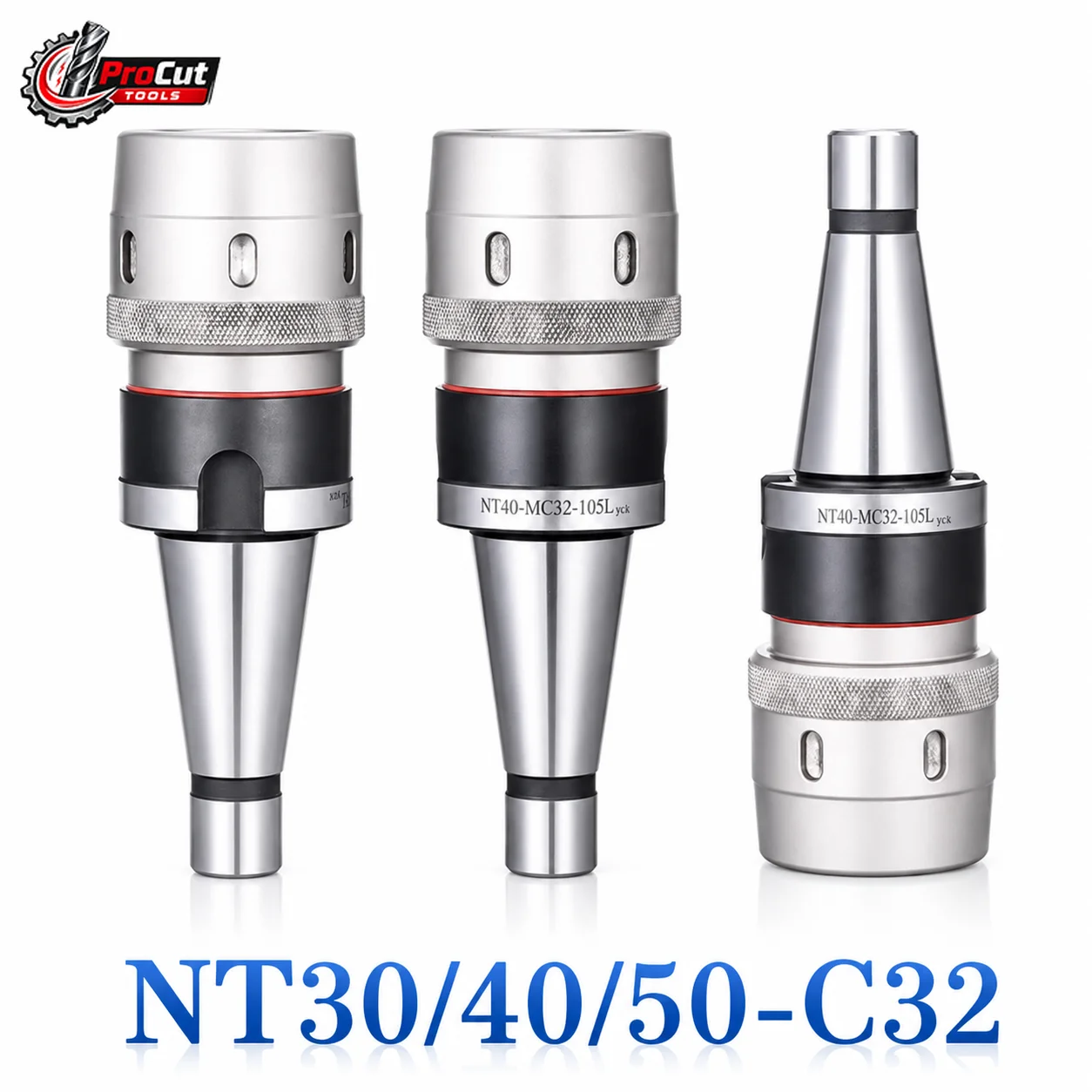 NT30 NT40 NT50 ISO40 DIN2080 Powerful Collet Chuck C20 C25 C32 C40 CNC Milling Tool Holder Extension Rod Bracket