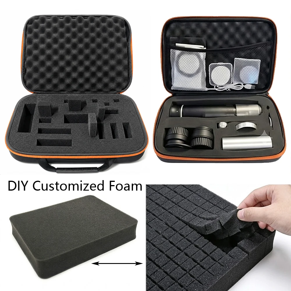 DIY Foam Storage Travel Zipper Box Bag Customized Case For Outdoor Tool Accessories Shockproof Camera Collection Bag