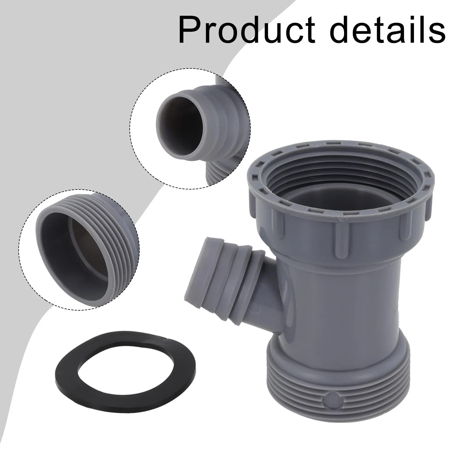 Female Pipe Connector Kitchen Sink Drain Adapter Y Shaped Drain Connector For Hoses Versatile Pipe Connector For Bathroom Drain