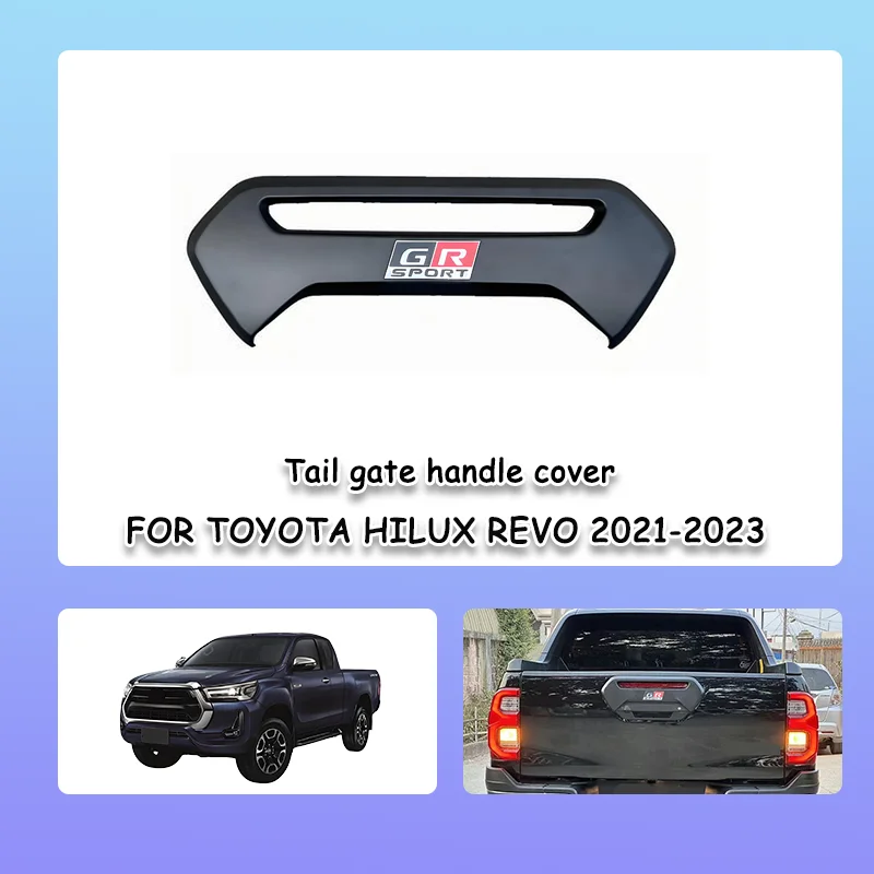 Voor Toyota Hilux Revo 2015-2023 achterklep handvat cover body kits Accessoires achterklep met GR logo