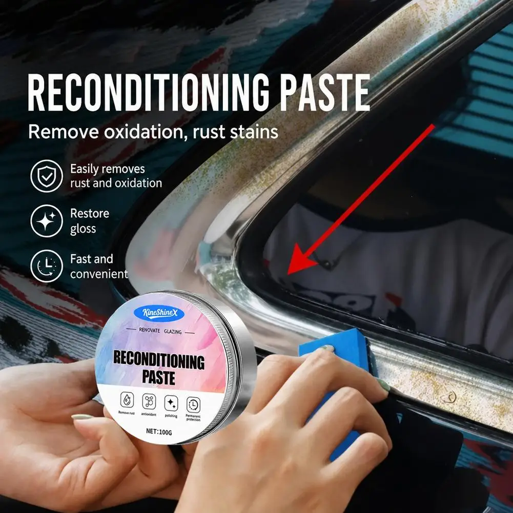 Repair Paste for Automotive Chrome Components, Specifically Designed to Restore Oxidized Chrome Trim and Badges, Comes with a Sp