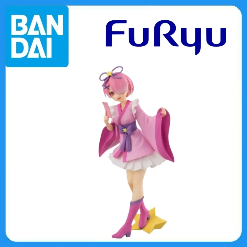 In Stock Genuine FuRyu Re:Zero Kara Hajimeru Isekai Seikatsu Ram Super Special Series in Milky Way Anime Cartoon Model Toys