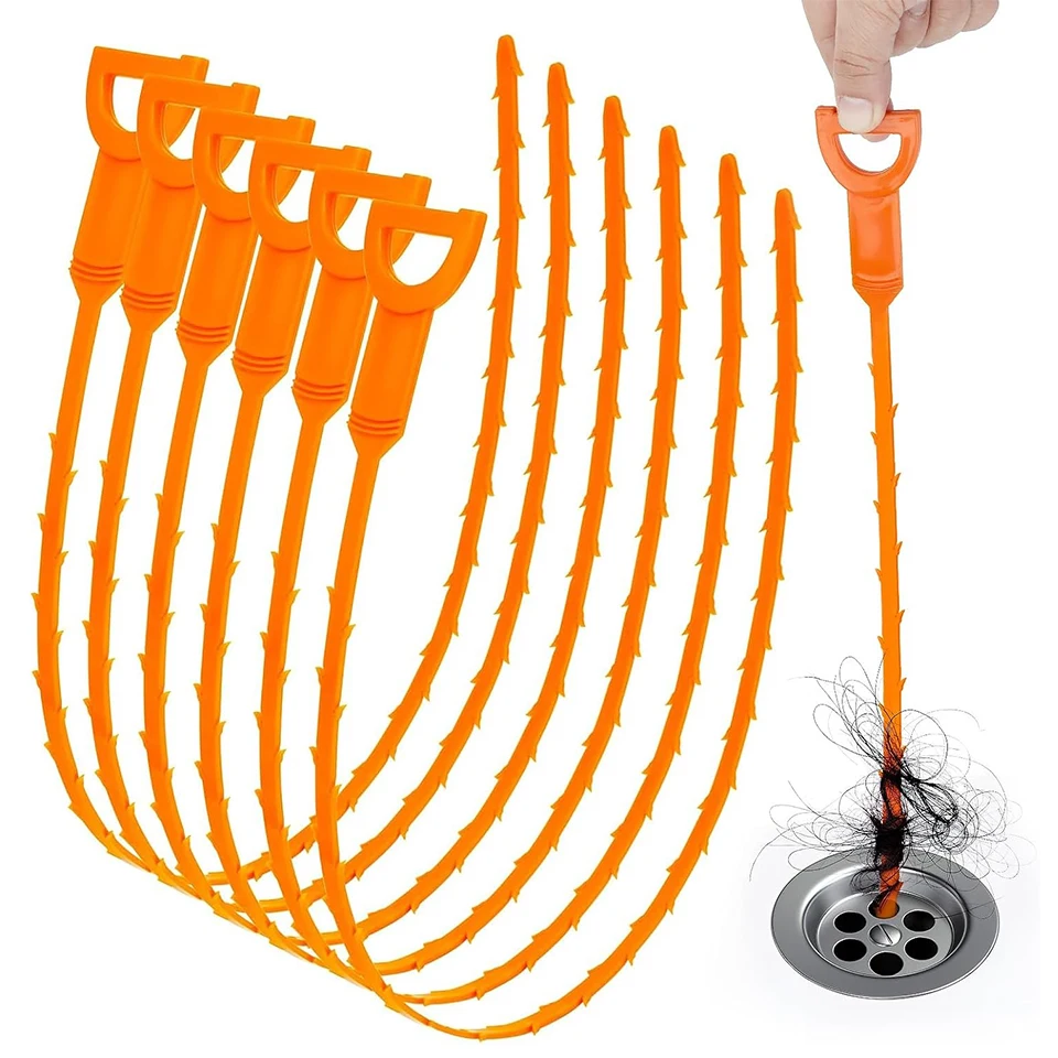 Drain Snake Hair Clog Remover Pipe Cleaner Sink Unclogger Bathroom Kitchen Sewer Drain Cleaning Tool Debris Blockage Remover