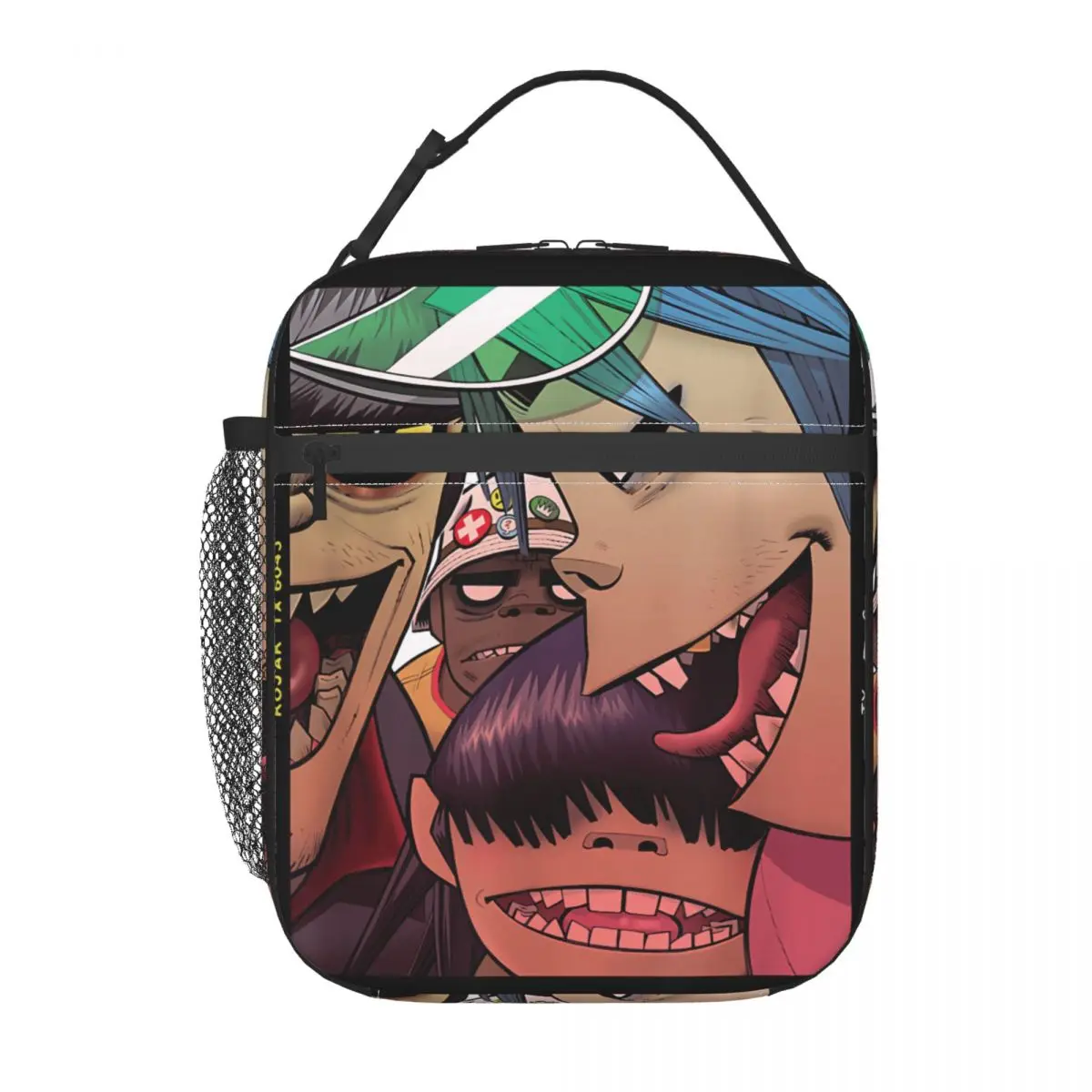 Gorillazs Borsa per il pranzo Scatola per il pranzo portatile Borsa termica con stampa da lavoro Borse per il pranzo termiche impermeabili carine