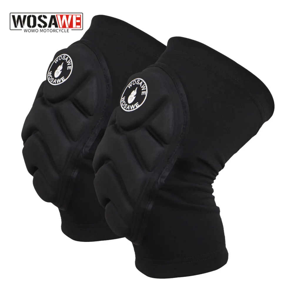 

WOSAWE Motorcycle Knee guards Soft 2 Pcs Racing Motocross Elbow Knee Pads Bike Skating Skateboard Baseball Kneepads Sports Gear