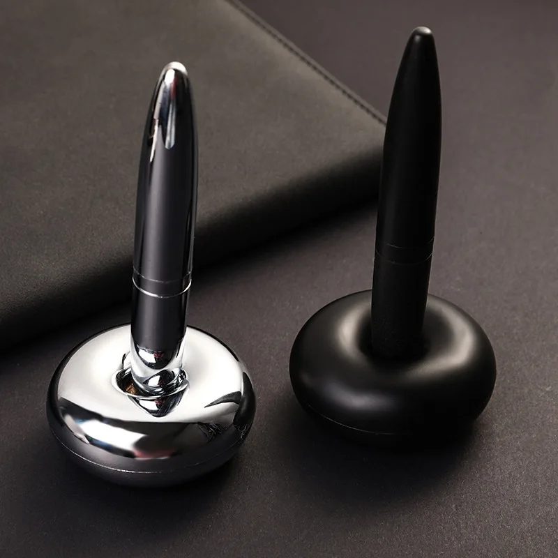 Metal Floating Table Pen Fixed Holder Ballpoint Pen Custom Advertising Gift Pen Office Business Stationery Writing Tool