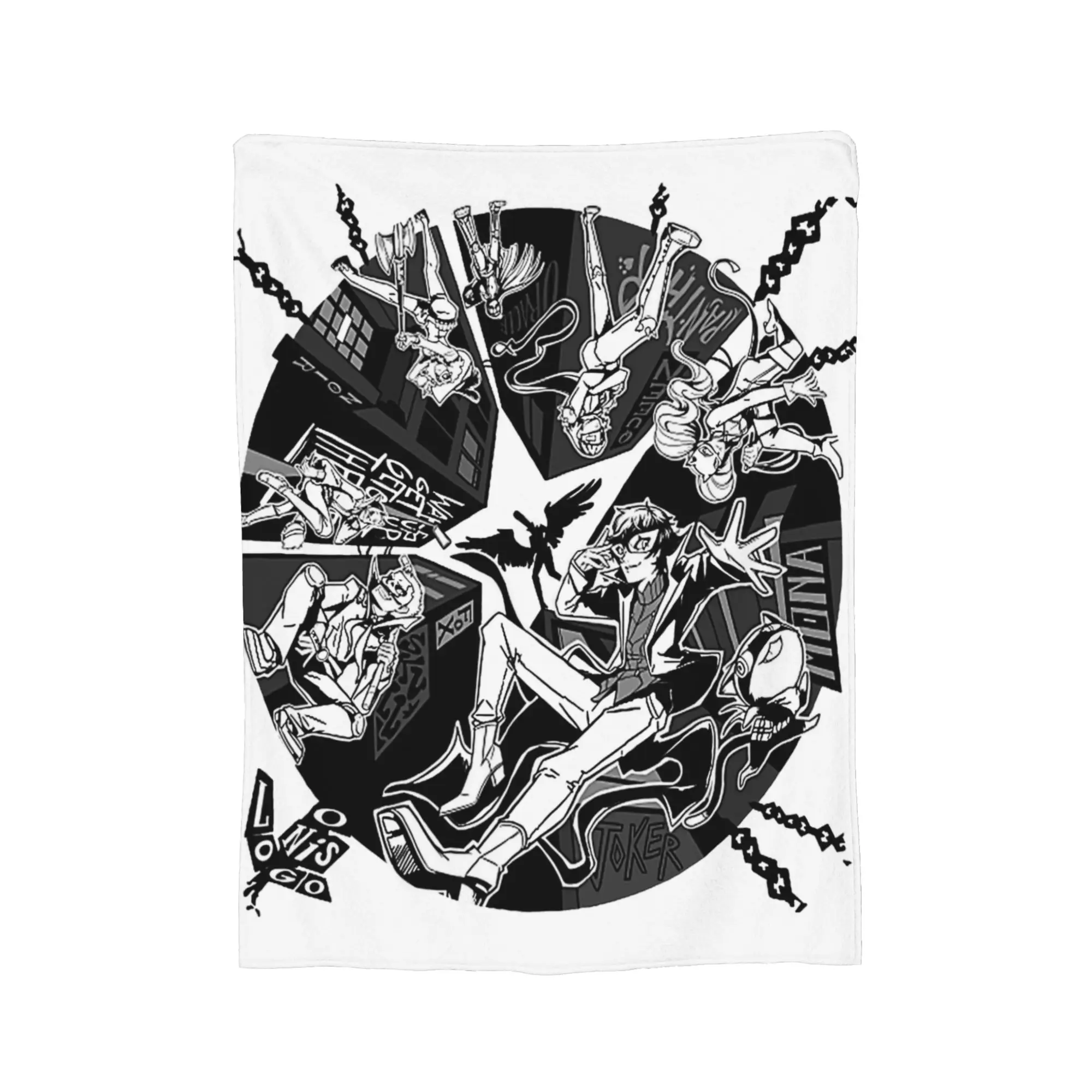 Take your Heart  Shin Megami Tensei Blanket Persona Anime Wool Awesome Breathable Throw Blanket for Coverlet Summer