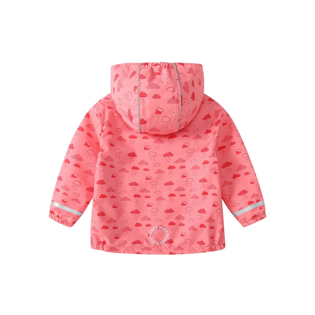 HONEYKING Softshell Jacket For Kids Waterproof Hooded Fleece Outerwear For Baby Toddler Rain Coats Children's Clothing For Girl