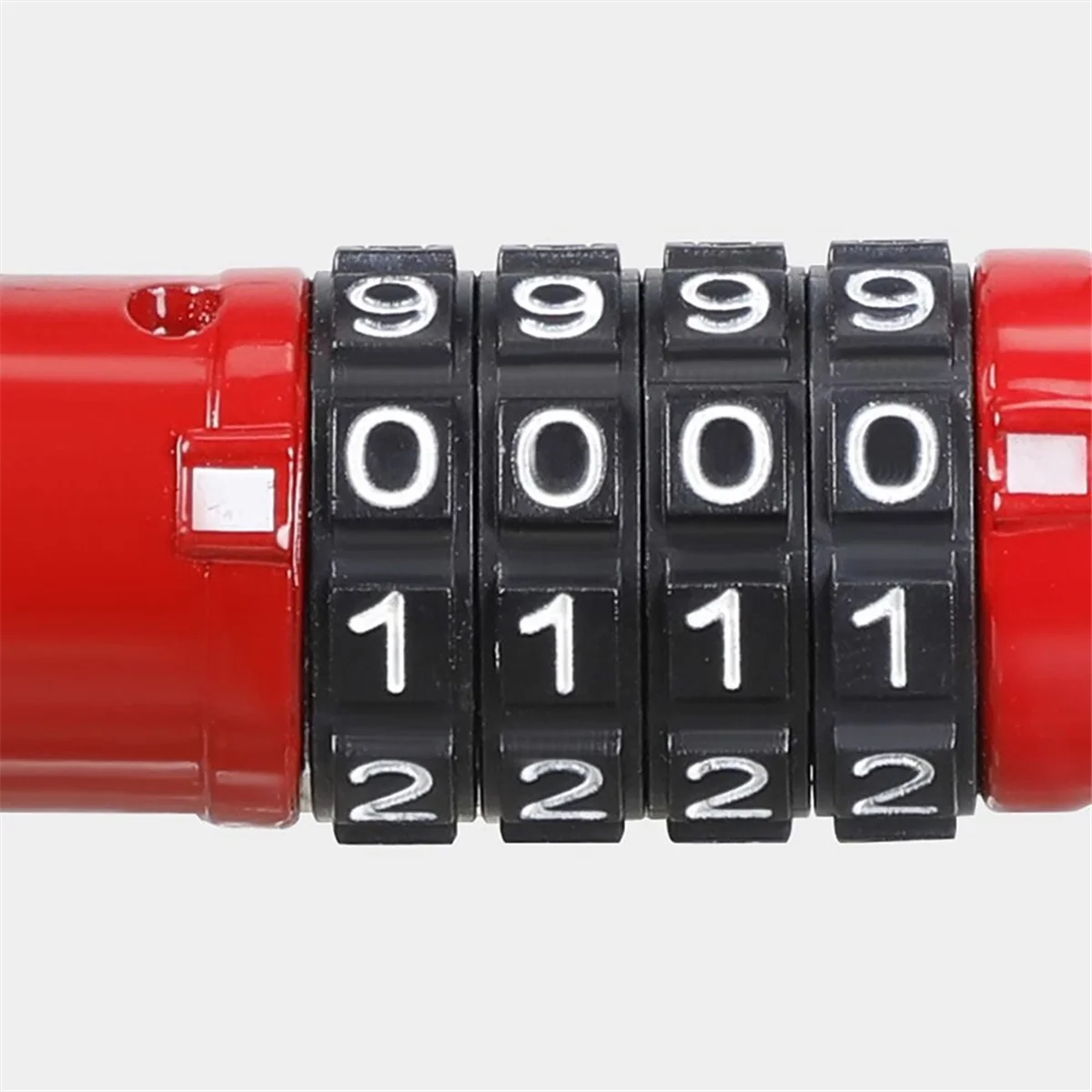 N18R Convenient 4 Digit Code Bicycle Security Lock U Shape Anti Theft Motorcycle Ring Lock Password Lock for Outdoor Riding