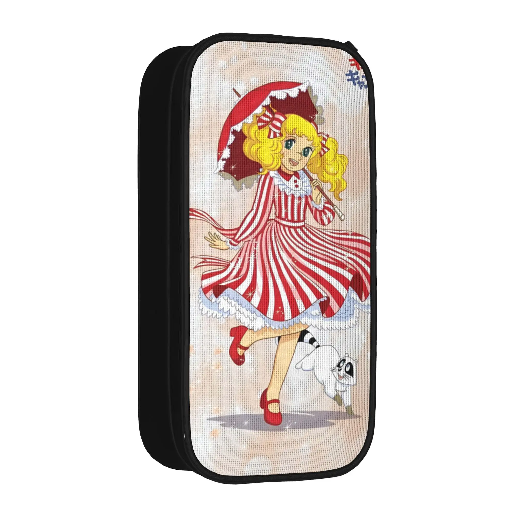 Candy Candy  Pencil Case New  Romance Anime Manga  Pen Holder Bags for Student Big Capacity Office Cosmetic Pencilcases