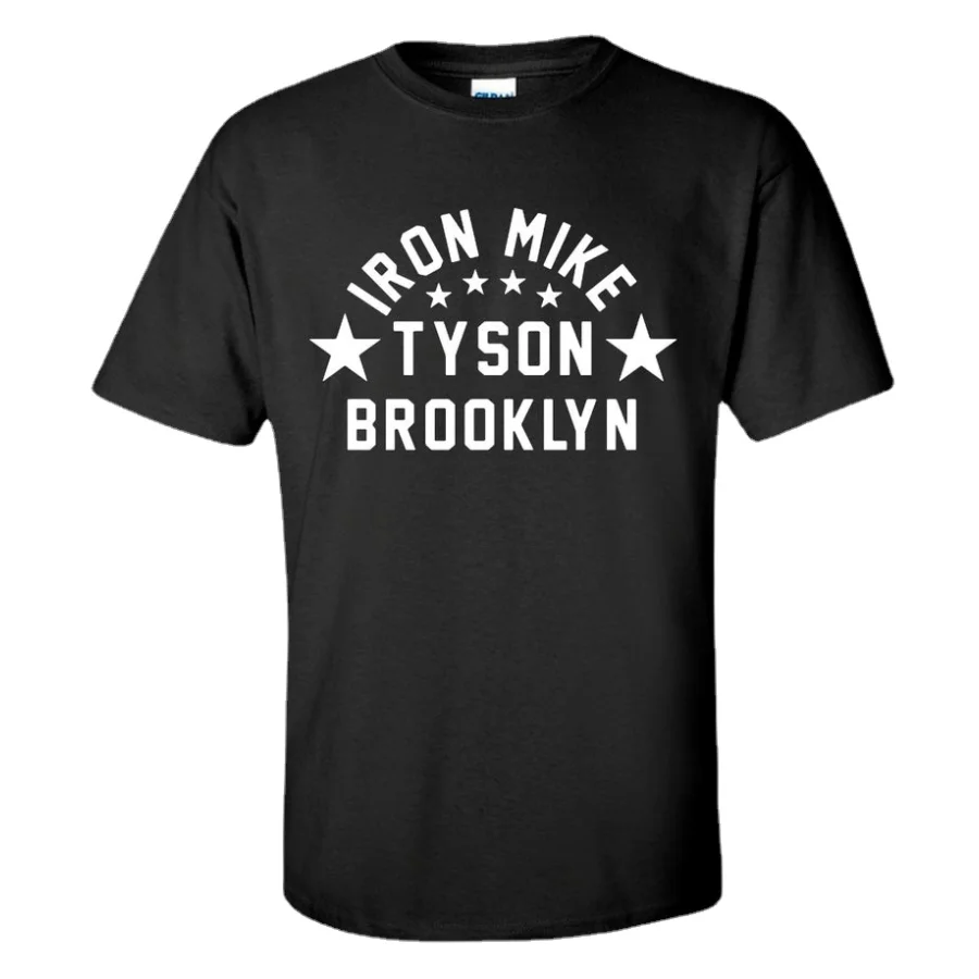 Iron Mike Tyson Brooklyn Boxing Legend Gym Training T-Shirt. Summer Cotton O-Neck Short Sleeve Mens T Shirt New S-3XL