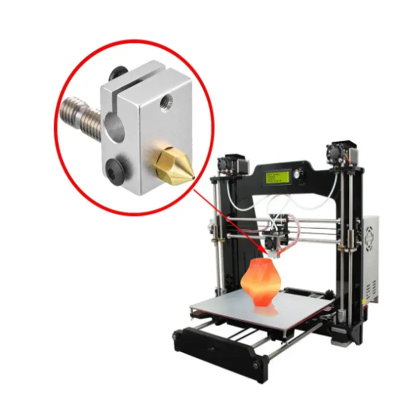 20 szt. Mosiężny MK8 nozzle1.75 mm drukarka 3D 0.2/0.3/0.4/0.5/0.6/0.8/1.0mm wytłaczarka głowica Hotend dysze 3D części drukarki 3 CR10