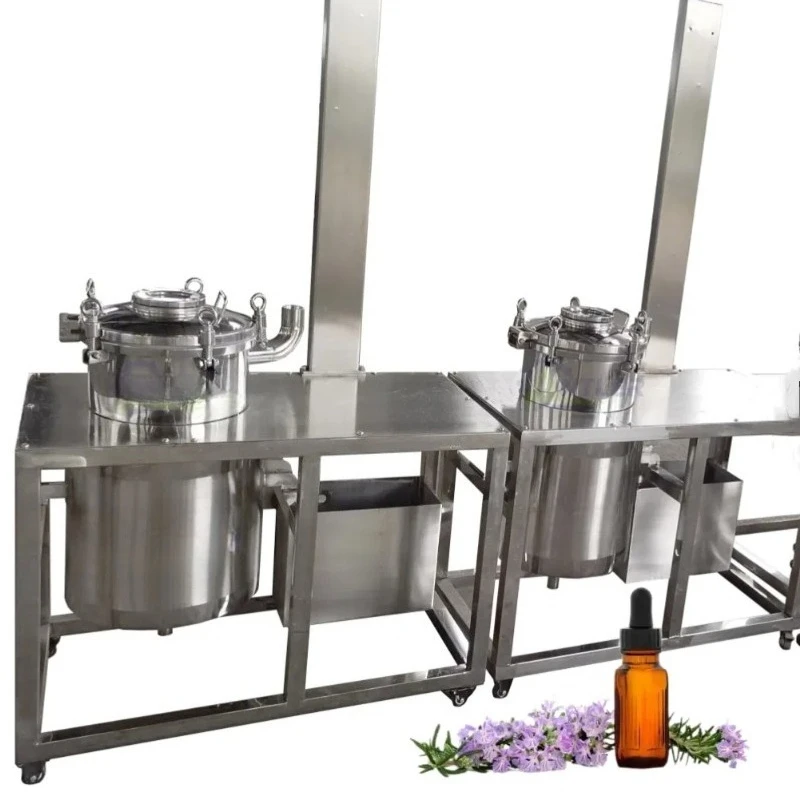 Essential Oil Distiller Customized Herbal Aroma Plant Steam Extraction Machine For Natural Essential Oil Processing