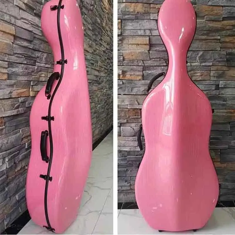 Goede Kwaliteit Carbon Cello Case 4/4 7/8 3/4 1/2 1/4 Koolstofvezel Composiet Multi-color Waterdichte Cello doos Cello Medeplichtige