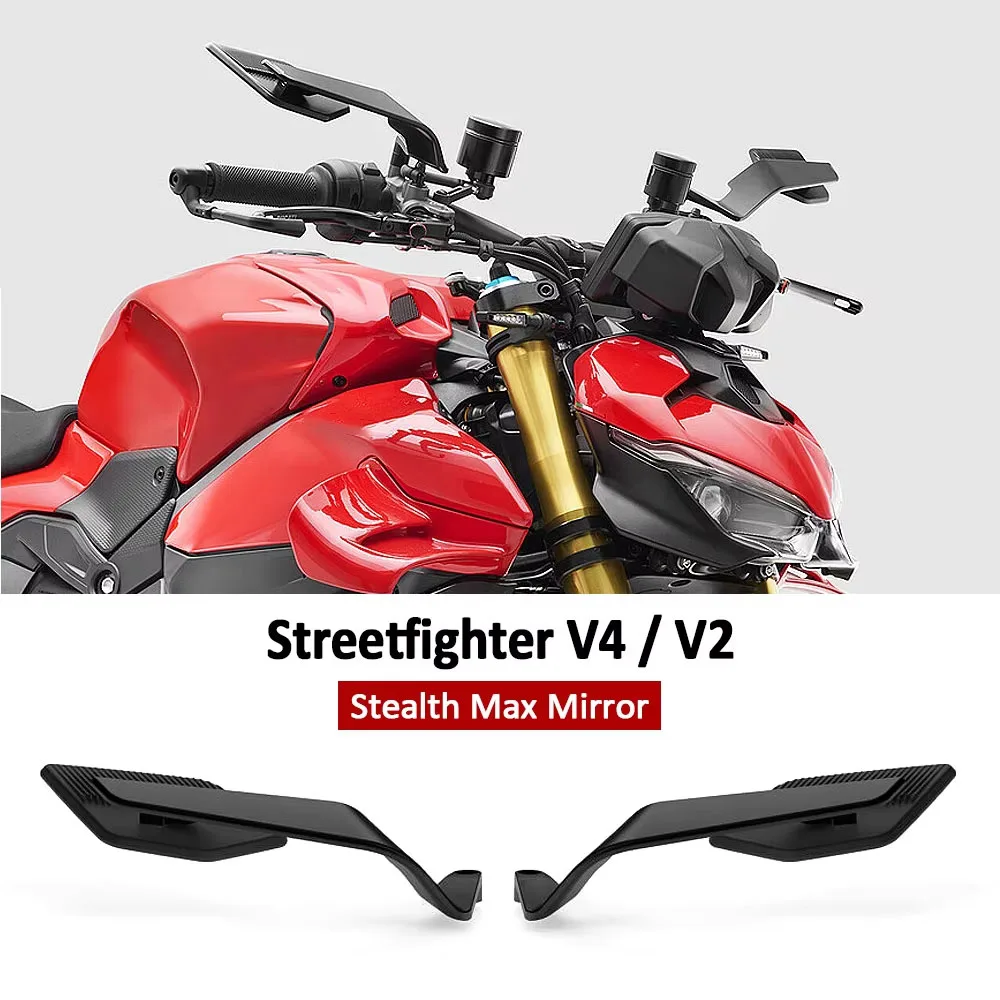 

Аксессуары: Зеркала Stealth Max для мотоциклов, поворотные регулируемые зеркала для Ducati Streetfighter V2 V4 S 2023-2026