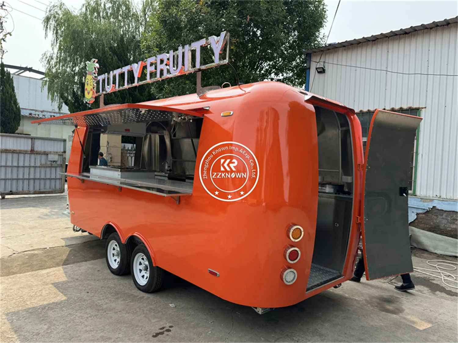 Custom Mobile Food Cart Trailer Deep FryerIce Cream Coffee Drinks Pizza Hot Dog Food Truck for Sale USA Snacks Vending Kiosk Van