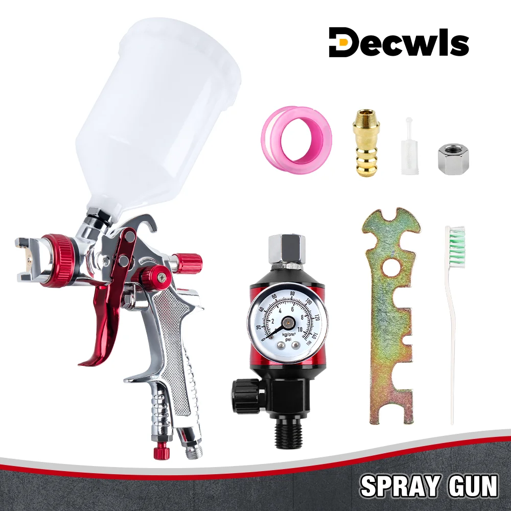 

Профессиональный краскопульт с высокой степенью распыления 1,3мм,беспроводной краскопульт объемом 600мл,многофункциональный пневматический краскопульт,бытовой инструмент для распыления краски,резьбовой интерфейс 1/4NPT