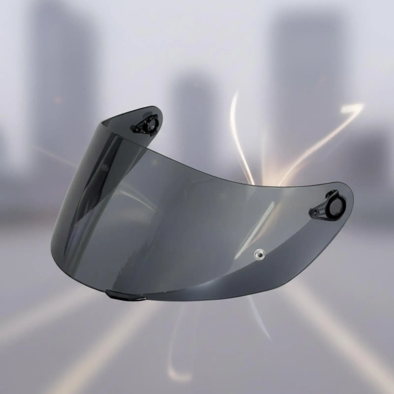 Motorcycle Helmet Visor Easy to Install Motorcycle Helmet Visor Visor Visor with Mounting Holes Long-Lasting Shatter-Proof
