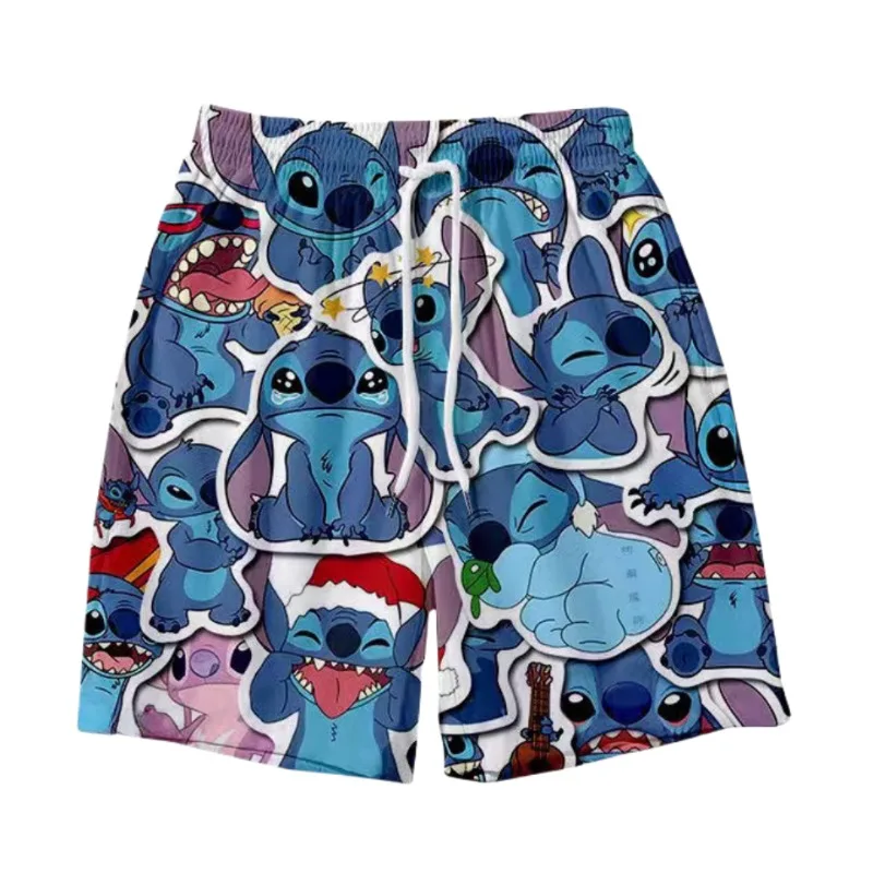 MINISO New Disney Quick-drying Beach Pants Cartoon Lotso Ice Silk Shorts Casual Fashion Holiday Gift Can Be Worn Outside