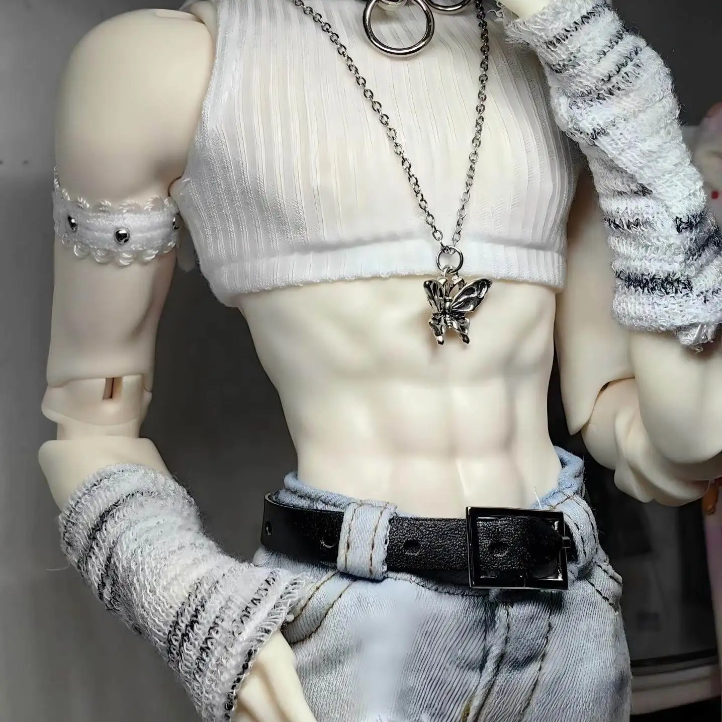 43cm 1/4 Male BJD Nude Body Long Leg Split Joint Male Doll Body Dual Anti Resin Material Multiple Skin Tone Pre Strung Aluminum