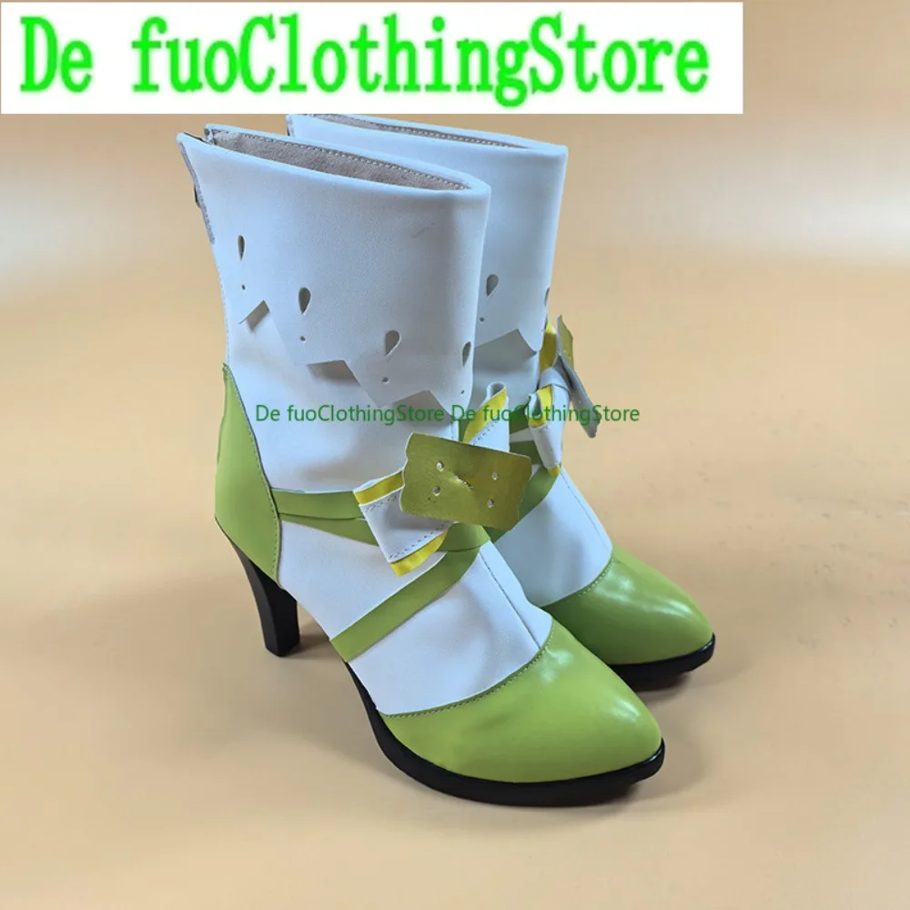 DefuoClothing Honor Of Kings Daji Matcha Sweetheart Cosplay Shoes Anime Game Role-playing Shoes And Boots Halloween Party