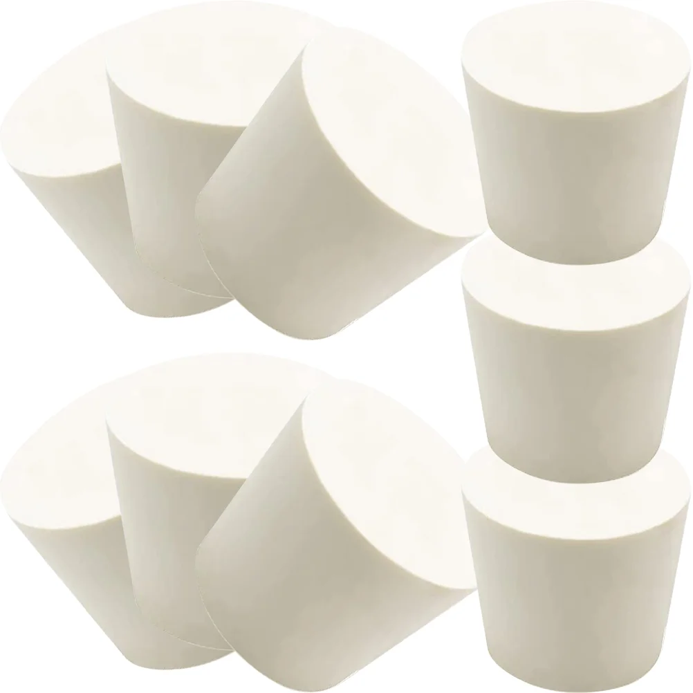 9 Pcs Multi-function Jug Stopper Convenient Rubber Plug Glass Wear-resistant Supply Beige Compact