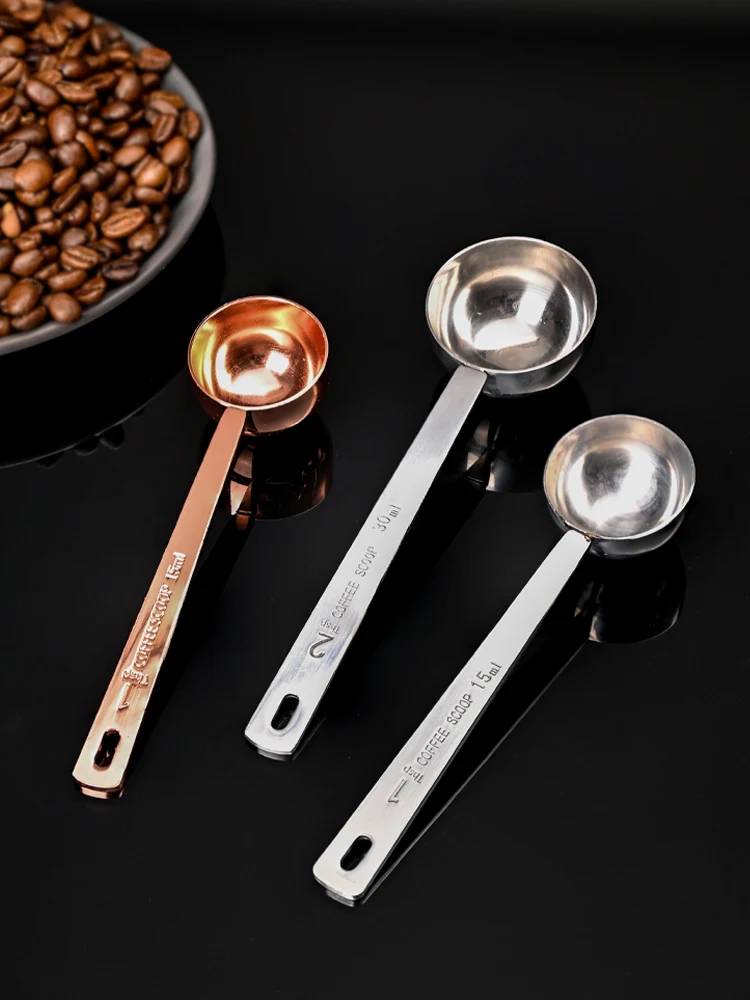 15ml/30nl stainless steel long handle coffee spoon Measuring spoon is suitable for ground coffee, loose tea and powder