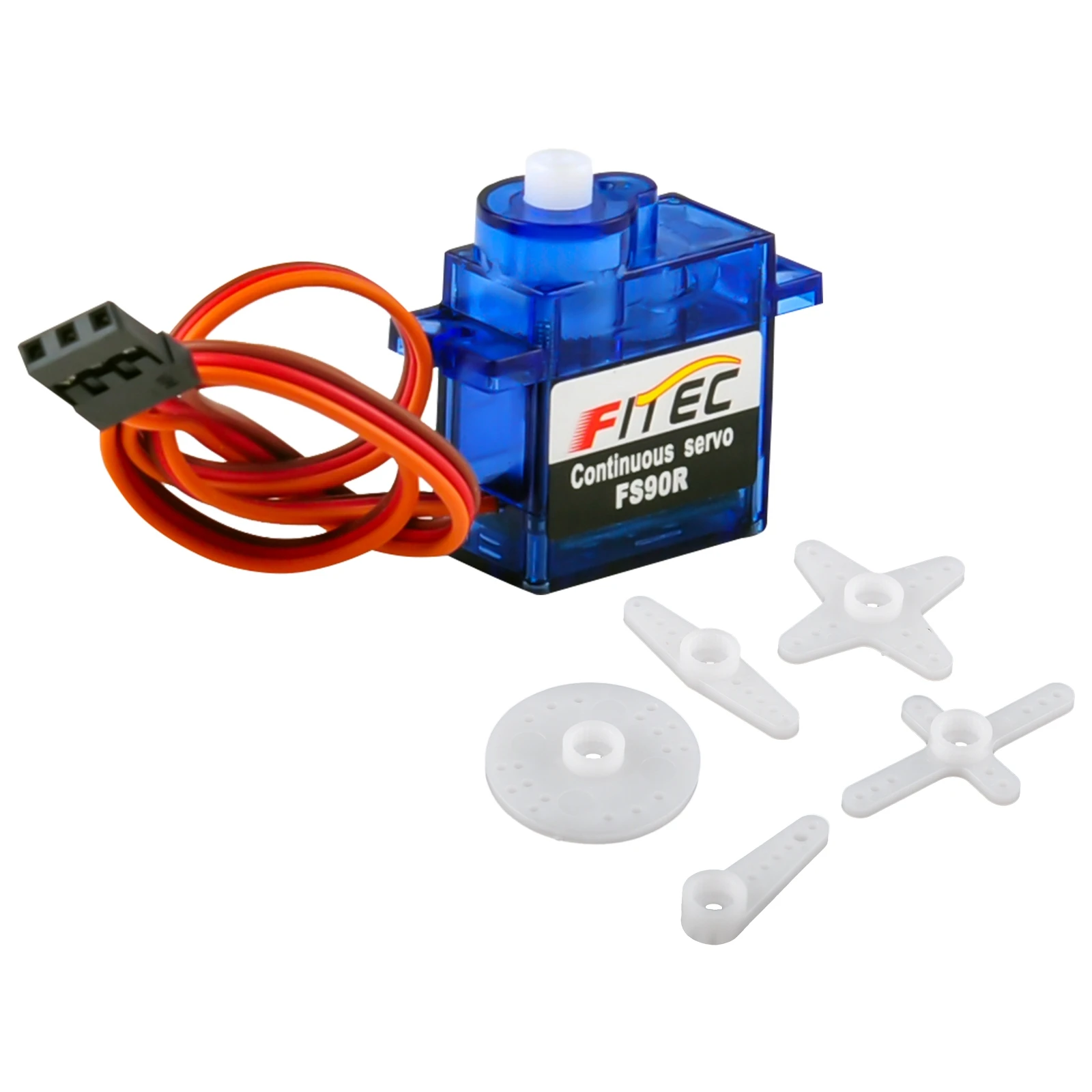 Feetech FS90R RC سيرفو 1.5 كجم 4.8-6 فولت 360 درجة دوران مستمر عجلة محرك صغير للروبوت الذكي Microbit RC سيارة قارب طائرات بدون طيار