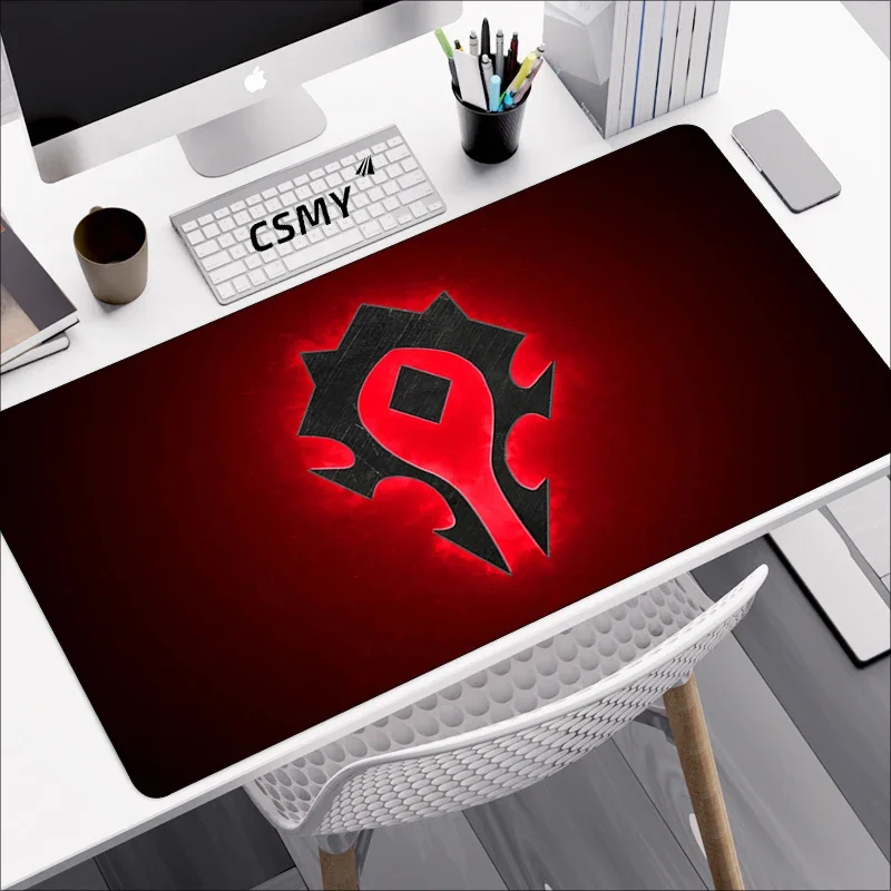 

World of Warcraft Anime Mouse Pad Mats Gaming Accessories Laptops Extended Desk Protector Mousepad Gamer Keyboard Mat Pc Deskmat